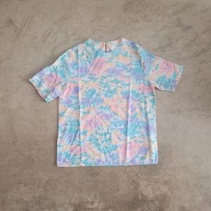 Vintage Floral Pastel Short Sleeve Blouse
